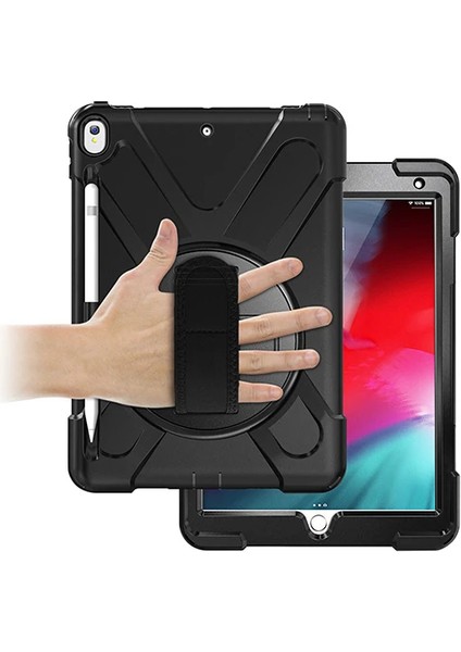 Ipad Pro 10.5 AIR10.5 2019 Kalem Yerli Standlı Zırh Kılıf Shockproof CASE-(1903 - YKD6142-6374