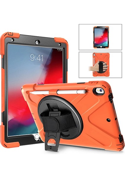 Ipad Pro 10.5 AIR10.5 2019 Kalem Yerli Standlı Zırh Kılıf Shockproof CASE-(1903 - YKD6142-6374