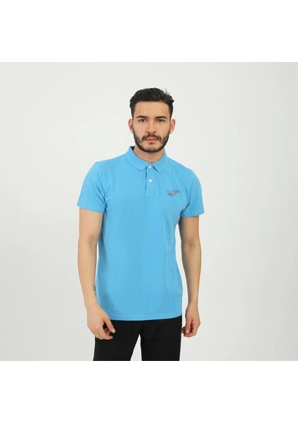 Joma Erkek Günlük T-Shirt Polo Rush Mavi 4231115