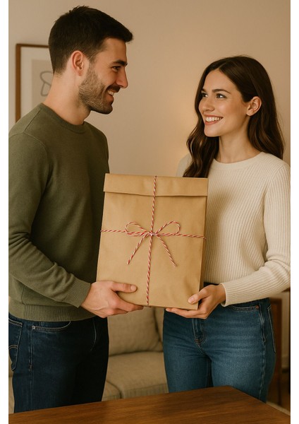 20 Adet Mega Boy Dik Duran Körüklü Kraft Hediye Paketi 32X12X41 modelleri