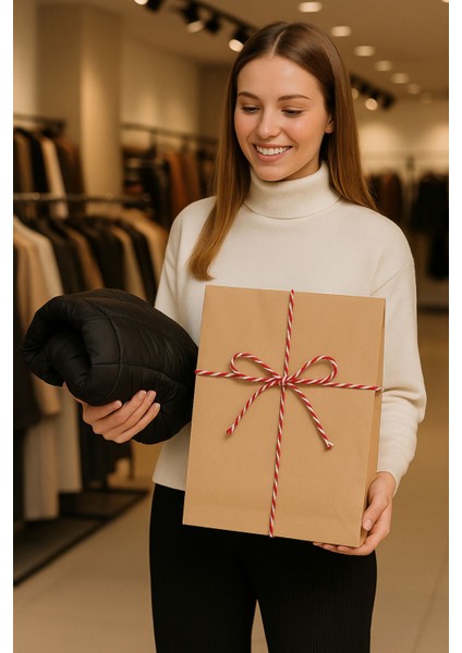 20 Adet Mega Boy Dik Duran Körüklü Kraft Hediye Paketi 32X12X41 fırsatları