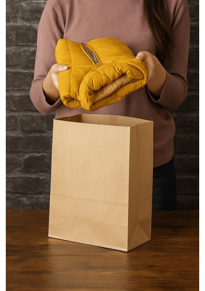 20 Adet Mega Boy Dik Duran Körüklü Kraft Hediye Paketi 32X12X41