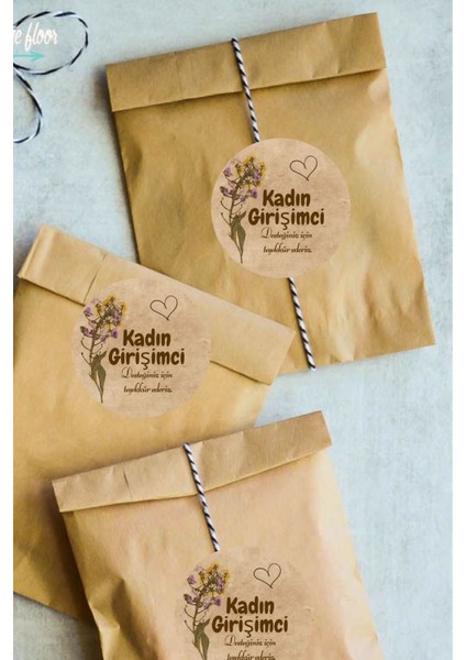 Kadın Girişimci Çıkartma Kutu ve Ambalaj Etiketi (20 Adet) Paketleme Ambalaj Kargo Ürün Etiketi fiyatları