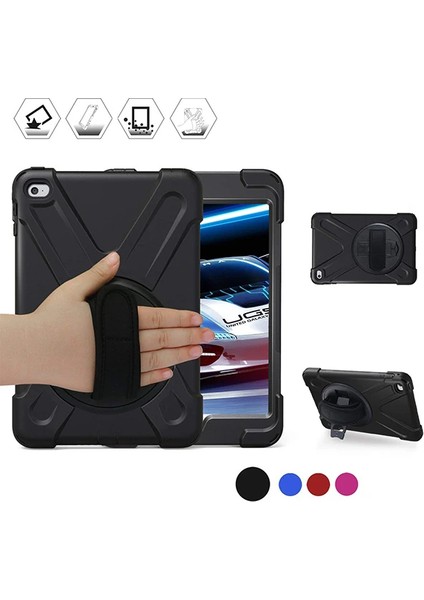 Ipad Mini 4/ 5 Shockproof 3 Katmanlı Standlı Zırh KILIF-(1903) - YKD2707-5181