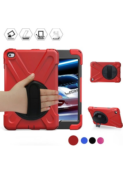 Ipad Mini 4/ 5 Shockproof 3 Katmanlı Standlı Zırh KILIF-(1903) - YKD2707-5181