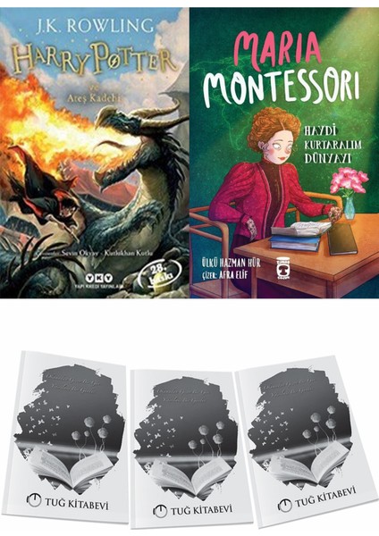 Harry Potter ve Ateş Kadehi ve Maria Montessori Haydi Kurtaralım Dünyayı 3 + Hediyeli