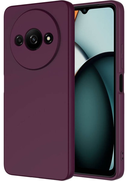 Redmi A3 4G 2024 Kılıf Kılıf İçi Kadifeli Esnek Kadifon Lansman Premium Silikon Case Cover