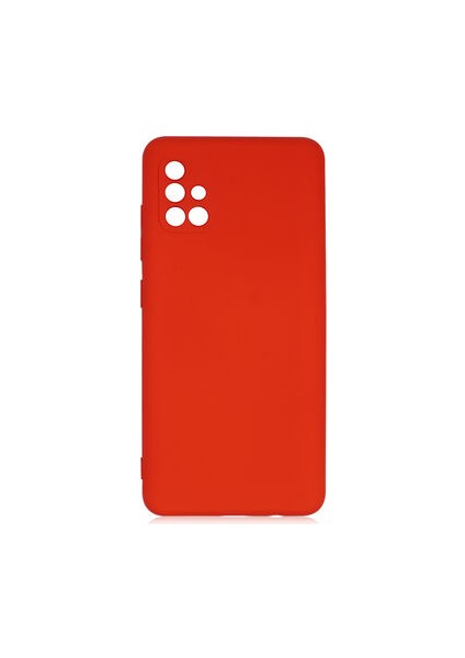 Samsung Galaxy A51 Kılıf Kılıf İçi Kadifeli Esnek Kadifon Lansman Premium Silikon Case Cover