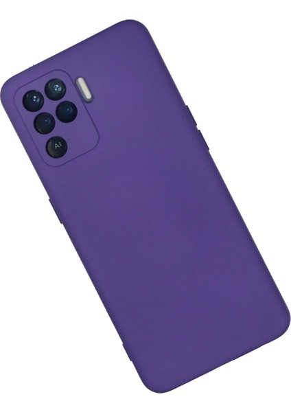 Oppo Reno 5 Lite Kılıf Nano Içi Kadife Silikon - Mor - YKD5729-4567 modelleri