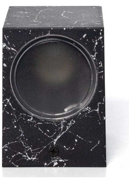 Şık Siyah Kare Mermer Desenli Iç-Dış Mekan Aplik Dekoratif fiyatları