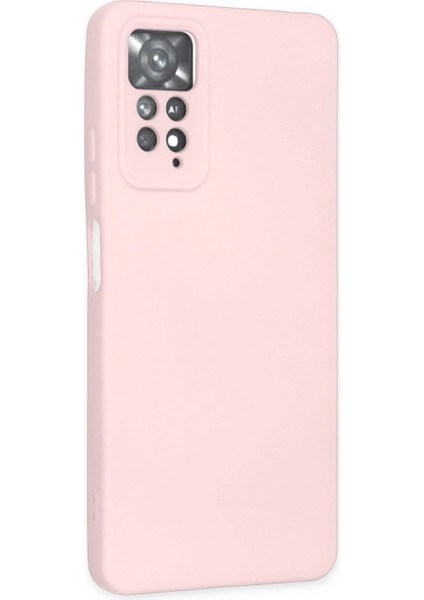 Xiaomi Redmi Note 11 Pro Kılıf Nano Içi Kadife Silikon - Pudra - YKD1645-1399