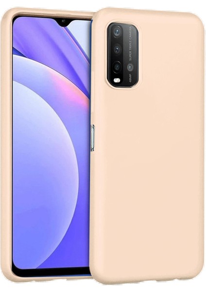 Xiaomi Redmi 9t Kılıf Nano Içi Kadife Silikon - Pudra - YKD9401-5540