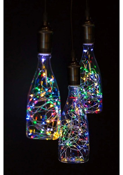 Renkli Pilli Peri LED Işık, Dekoratif Aydınlatma, 5 Metre, Rgb, Eğlenceli Atmosfer modelleri