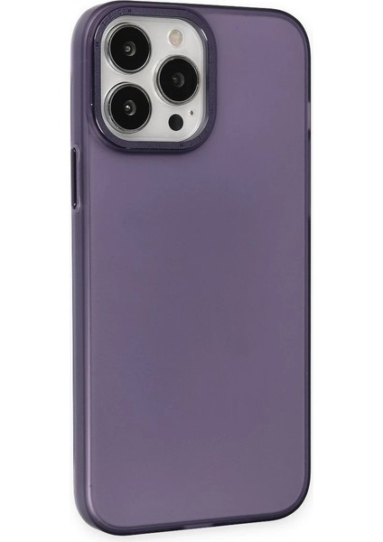 iPhone 14 Pro Max Kılıf Modos Metal Kapak - Derin Mor - YKD6342-9997