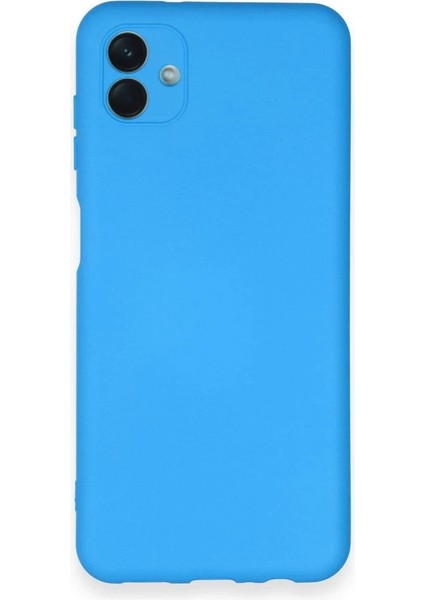 Samsung Galaxy A04 Kılıf Nano Içi Kadife Silikon - Mavi - YKD4728-6273