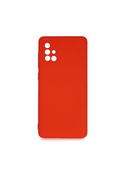 Samsung Galaxy A71 Kılıf Kılıf İçi Kadifeli Esnek Kadifon Lansman Premium Silikon Case Cover