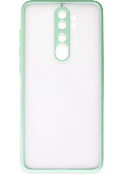 Xiaomi Redmi Note 8 Pro Kılıf Montreal Silikon Kapak - Turkuaz - YKD2477-5881