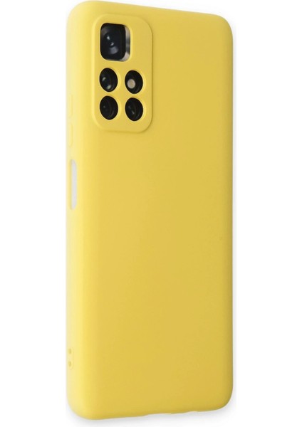 Xiaomi Redmi Note 11T Kılıf Nano Içi Kadife Silikon - Sarı - YKD8356-8163