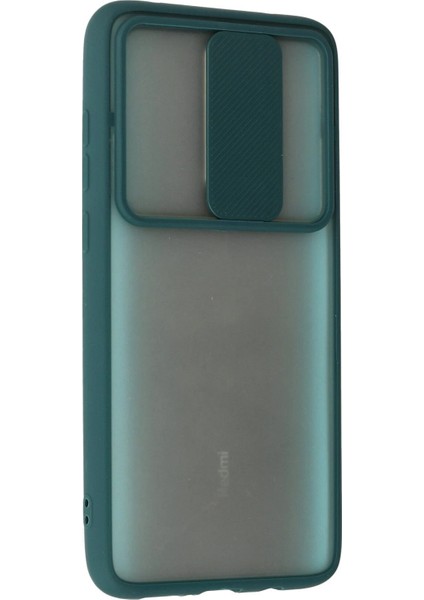 Xiaomi Redmi Note 8 Pro Kılıf Palm Buzlu Kamera Sürgülü Silikon - Yeşil - YKD2570-8917