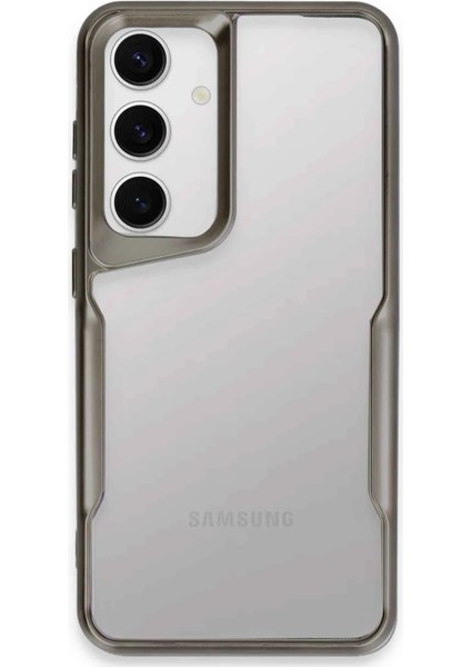 Samsung Galaxy S24 Kılıf Boyi Silikon Kapak - Titan Gri - YKD1413-1324