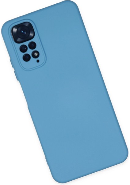 Xiaomi Redmi Note 11 Kılıf Nano Içi Kadife Silikon - Mavi - YKD8849-9394