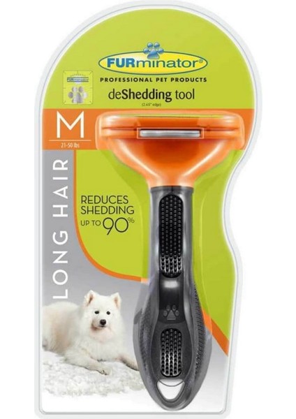 Uzun Tüylü Köpekler Için Kolay Tarama Fırçası Temizlenebilir Çelik Tarak Tüy Toplayıcı Medium