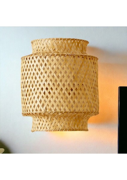 Bej Bambu Aplik Iç Mekan Duvar Aydınlatma, Iskandinav Tarzı, 29 cm fiyatları