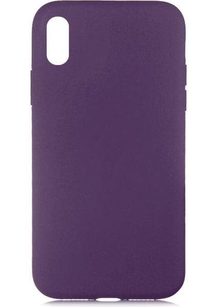 iPhone XS Max Kılıf Kılıf İçi Kadifeli Esnek Kadifon Lansman Premium Silikon Case Cover
