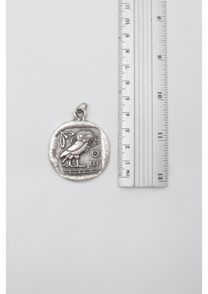 Yunan Mitolojisi Baykuş Örme Zincir Kolye - Antik Gümüş Kaplama - Kadın Erkek - 60 cm fırsatları