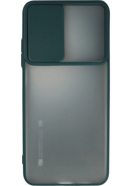 Xiaomi Mi 10T Kılıf Palm Buzlu Kamera Sürgülü Silikon - Yeşil - YKD2602-8814