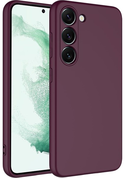 Samsung Galaxy S23 Kılıf Kılıf İçi Kadifeli Esnek Kadifon Lansman Premium Silikon Case Cover
