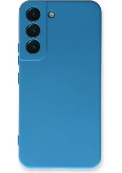Samsung Galaxy S23 Plus Kılıf Nano Içi Kadife Silikon - Mavi - YKD3724-4947