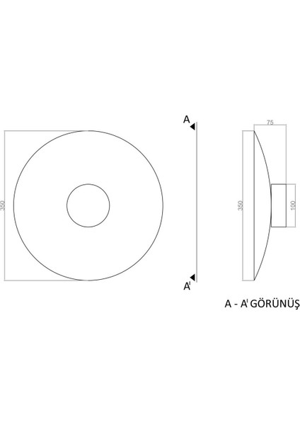 Renkli LED Duvar Aplik 35 Cm, Modern ve Şık Tasarım fırsatları