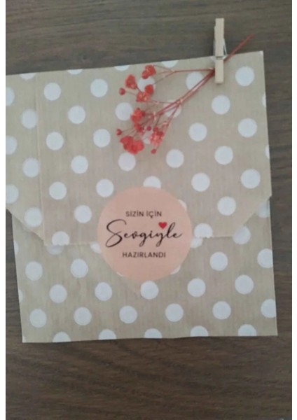 Puantiyeli Kraft Ambalaj Paketi 20'li Kese Kağıdı 12X20 cm fırsatları