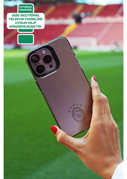 iPhone 11 Uyumlu Galatasaray 5 Yıldız Tek Renk Arma Premium Lisanslı Telefon Kılıfı