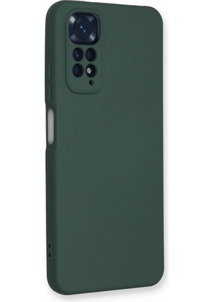 Xiaomi Redmi Note 11 Kılıf Nano Içi Kadife Silikon - Koyu Yeşil - YKD6025-5657