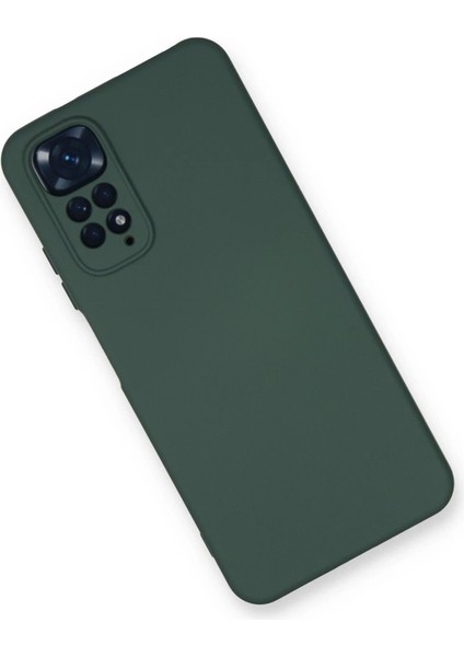 Xiaomi Redmi Note 11 Kılıf Nano Içi Kadife Silikon - Koyu Yeşil - YKD6025-5657
