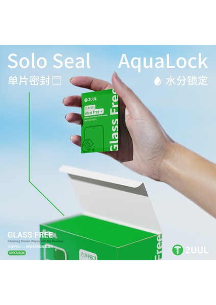 2uul FB01 Kalıntı Bırakmayan Camsız Ekran Temizleme Mendilleri - 50 Adet modelleri