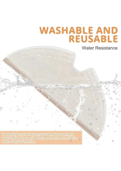 Roborock Q8 Max, q5 Max/ q8 Pro- Q5 Pro Uyumlu Hepa Filtre, fırça, mop Paspas Seti- 6 Parça modelleri