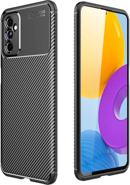 Samsung Galaxy M52 5g Kılıf Auto Focus Karbon Kapak - Siyah - YKD6420-8973