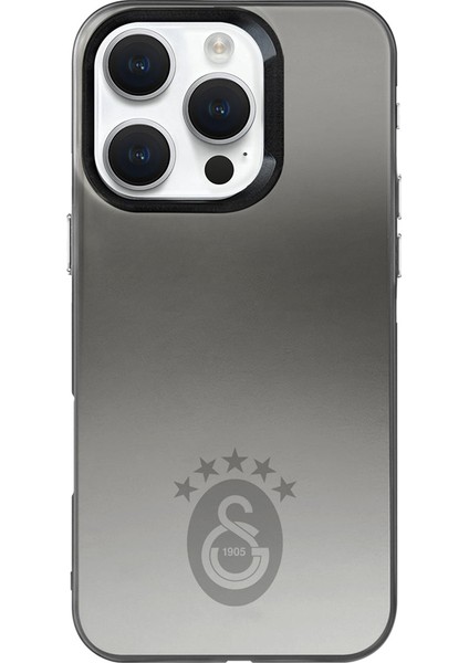 iPhone 16 Pro Max Uyumlu Galatasaray 5 Yıldız Tek Renk Arma Premium Lisanslı Telefon Kılıfı