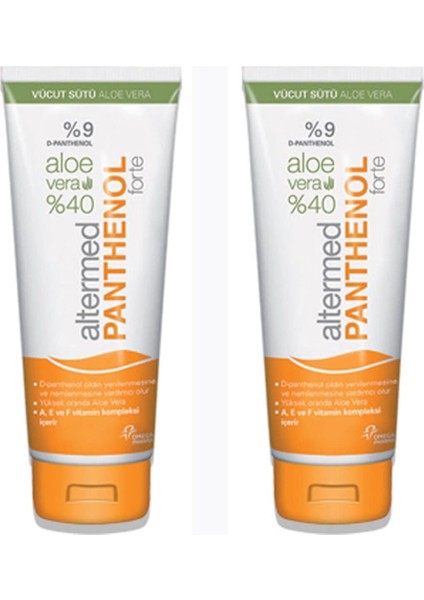 Panthenol Forte Aloe Veralı Vücut Sütü 230 ml x 2 Adet