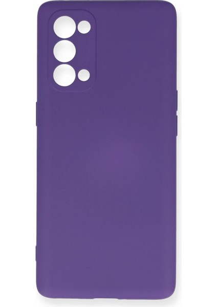 Oppo Reno 5 Pro Kılıf Nano Içi Kadife Silikon - Mor - YKD3153-7660