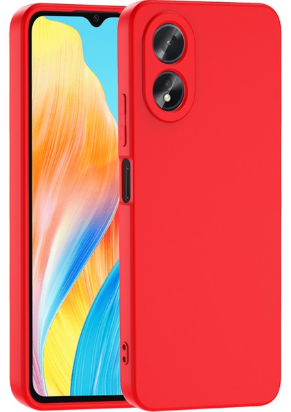 Oppo A38 Kılıf Kılıf İçi Kadifeli Esnek Kadifon Lansman Premium Silikon Case Cover