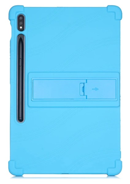 Ally Galaxy Tab S8 S7 T870 / T875 11 Inç Standlı Silikon KILIF-(1903) - YKD5244-5037