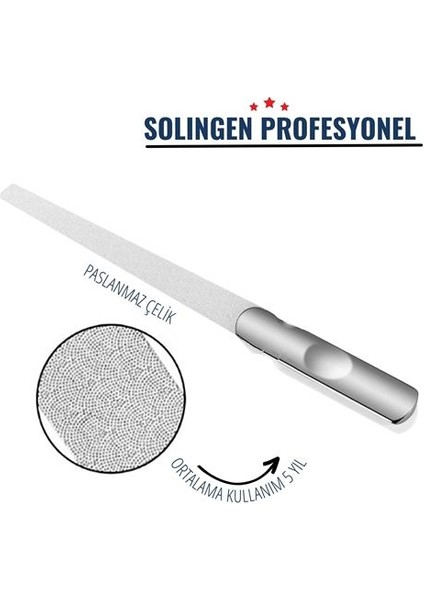 Tırnak Törpüsü Paslanmaz Çelik Solingen Profesyonel - Fku4570-3147