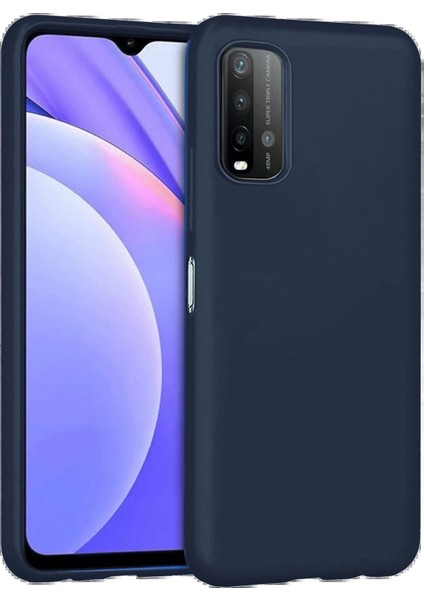 Xiaomi Redmi 9t Kılıf Nano Içi Kadife Silikon - Lacivert - YKD5939-2435