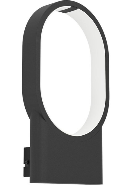 Siyah Alüminyum LED Duvar Lambası 18CM, Iç Mekan, IP20, 10.8W