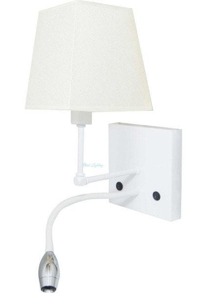 Beyaz LED Aplik, Şık ve Modern Aydınlatma Çözümü, Ev ve Ofis Kullanımı Için Ideal.