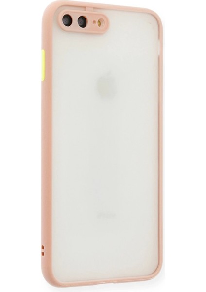 iPhone 7 Plus Kılıf Montreal Silikon Kapak - Pembe - YKD3412-3110
